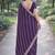 Lavender soft georgette embroidery work designer party wear saree with unstitched blouse piece