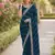 Morpich soft georgette embroidery work designer party wear saree with unstitched blouse piece