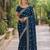 Morpich soft georgette embroidery work designer party wear saree with unstitched blouse piece