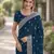Morpich georgette embroidery saree with unstitched blouse piece