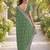 Pista soft georgette embroidery work designer party wear saree with unstitched blouse piece