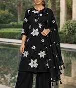 Black cotton thread  readymade suits