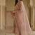 Pink satin zari readymade suits
