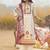 Off white cotton block print readymade suits