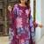 Purple rayon cotton printed readymade suits