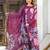 Purple rayon cotton printed readymade suits