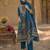 Blue cotton block print readymade suits
