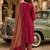 Magenta pink cotton printed readymade suits