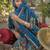 Blue cotton block print readymade suits