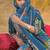 Blue cotton block print readymade suits