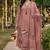 Peach cotton printed readymade suits