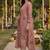 Peach cotton printed readymade suits