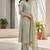 Pista green khadi cotton block print readymade suits