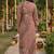 Peach cotton printed readymade suits