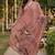 Peach cotton printed readymade suits