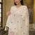 Off white cotton embroided readymade suits