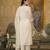 Off white cotton embroided readymade suits