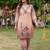 Peach cotton chikankari co ord set
