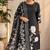 Black silk cotton printed readymade suits