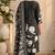 Black silk cotton printed readymade suits