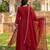 Mahroon cotton embroided readymade suits