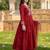 Mahroon cotton embroided readymade suits
