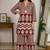 Mahroon malmal cotton printed co ord set