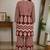 Mahroon malmal cotton printed co ord set