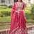 Pink Gold Crush with Sequins Zari and Codding Embroidered Work lehenga choli 