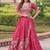Pink Gold Crush with Sequins Zari and Codding Embroidered Work lehenga choli 