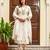 Off white cotton kurta set with green embroidery and dupatta – ethnic wear