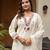 Off white cotton kurta set with red embroidery and dupatta – ethnic wear