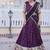 Wine Dola silk with Meena Weaving Sequins coding Embroidered lace Work lehenga choli