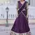 Wine Dola silk with Meena Weaving Sequins coding Embroidered lace Work lehenga choli