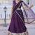 Wine Dola silk with Meena Weaving Sequins coding Embroidered lace Work lehenga choli