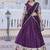 Wine Dola silk with Meena Weaving Sequins coding Embroidered lace Work lehenga choli