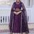 Wine Dola silk with Meena Weaving Sequins coding Embroidered lace Work lehenga choli