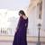 Purple Designer Readymade Long Kurti With Embroidery Zari Sequins Work