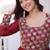 Maroon Designer Readymade Long Kurti With Embroidery Zari Sequins Work