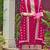 Magenta embroidered georgette semi-stitched pakistani salwar suit