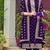 Purple embroidered georgette semi-stitched pakistani salwar suit