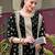 Black embroidered georgette semi-stitched pakistani salwar suit