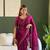 Space Silk Zarkan Diamond Work Saree With Blouse Set For Women's