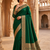Green Color Zari Weaving Work Silk Saree