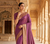 Light Magenta Color Zari Weaving Work Silk Saree