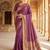 Light Magenta Color Zari Weaving Work Silk Saree