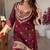 New trendy stylish real mirror work with lace border kurta set