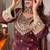 New trendy stylish real mirror work with lace border kurta set