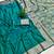 Teal Color Zari Weaving Work Silk Saree