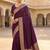 Wine Color Zari Weaving Work Silk Saree